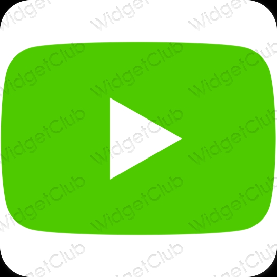 Green youtube 4 icon - Free green site logo icons