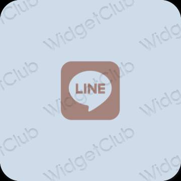 Icônes d'application LINE esthétiques