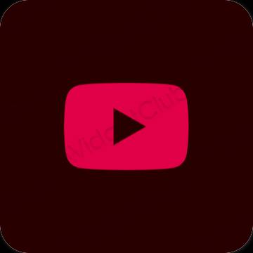 Esthetische Youtube app-pictogrammen