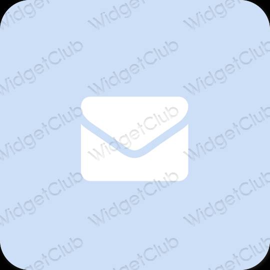 Estetik ungu Mail ikon aplikasi