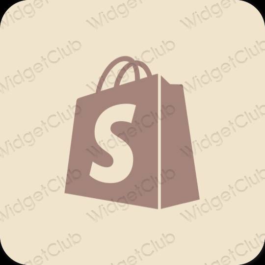 Estetis krem Shopify ikon aplikasi