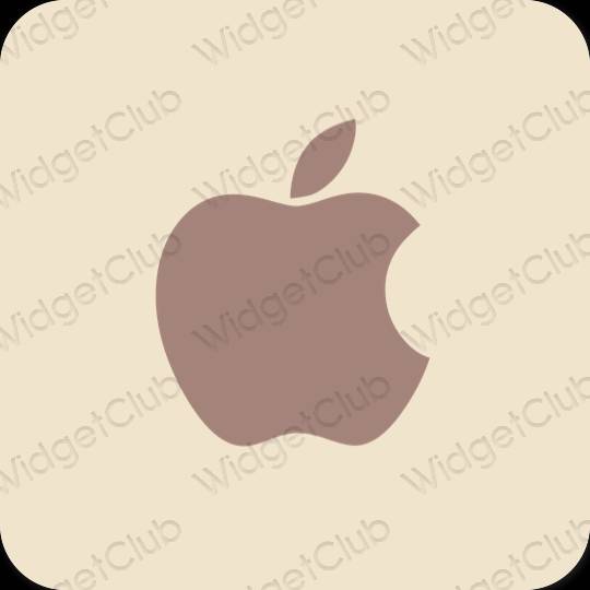 Æstetisk beige Apple Store app ikoner