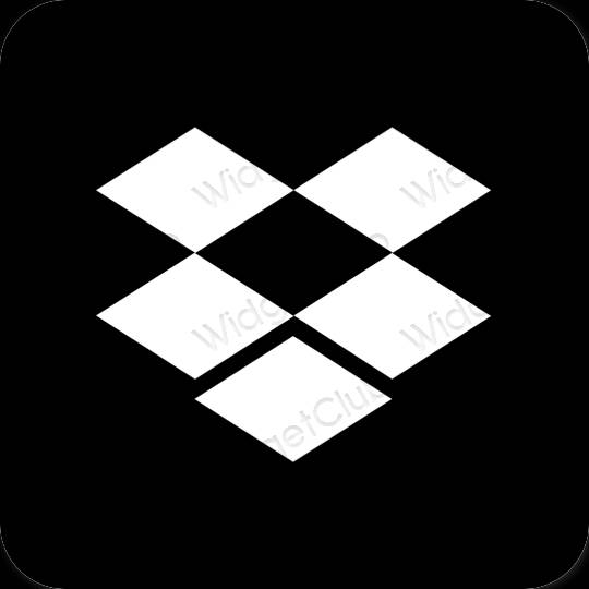 Icônes d'application Dropbox esthétiques