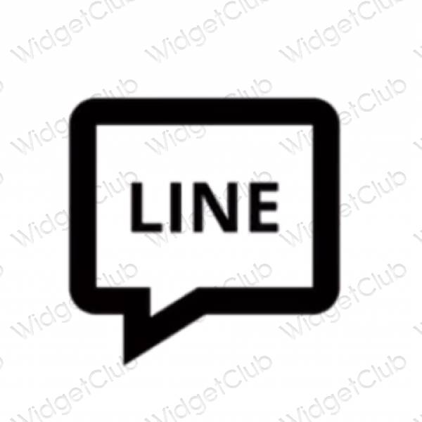 Естетске LINE иконе апликација