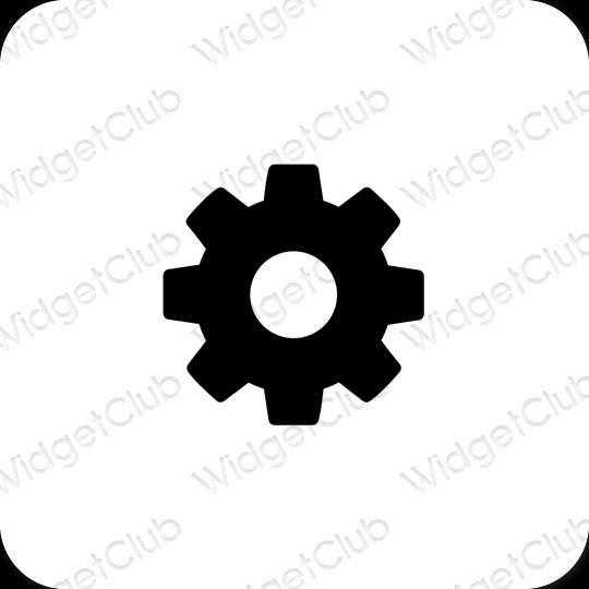 Æstetiske Settings app-ikoner