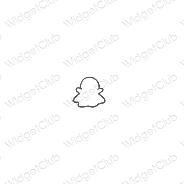 Pictograme pentru aplicații snapchat estetice