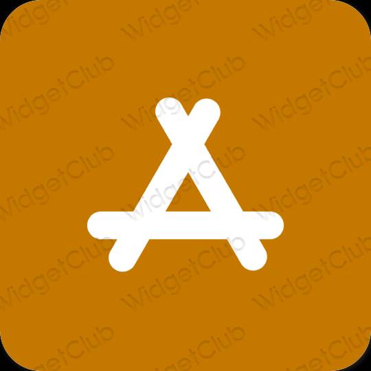 Естетичний помаранчевий AppStore значки програм