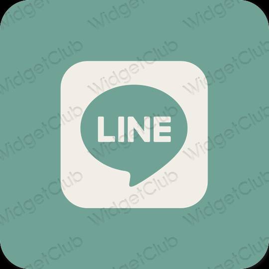 Æstetiske LINE app-ikoner