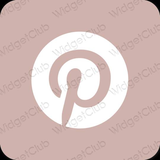Estetik bej Pinterest proqram nişanları