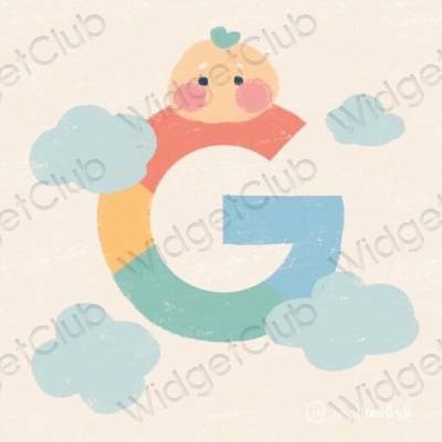 Aesthetic Google app icons