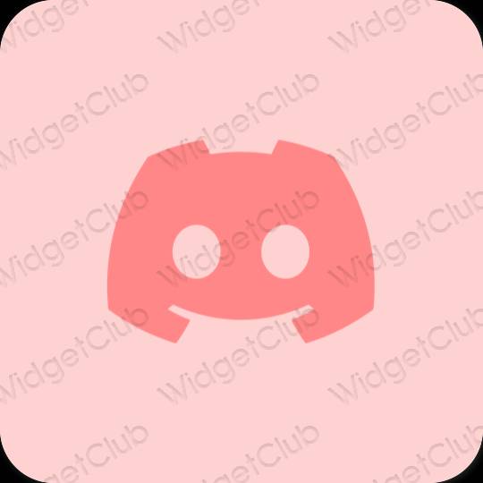 Estético rosa discord ícones de aplicativos