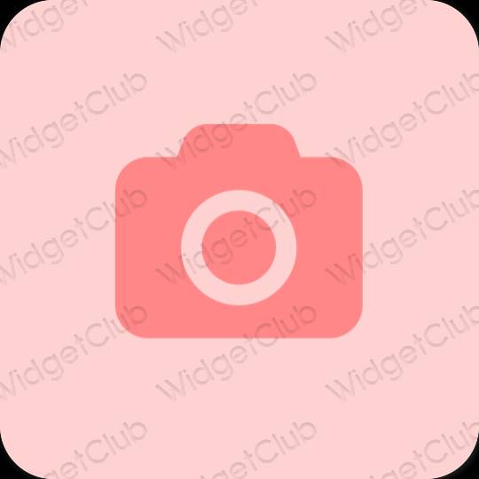 Stijlvol roze Camera app-pictogrammen