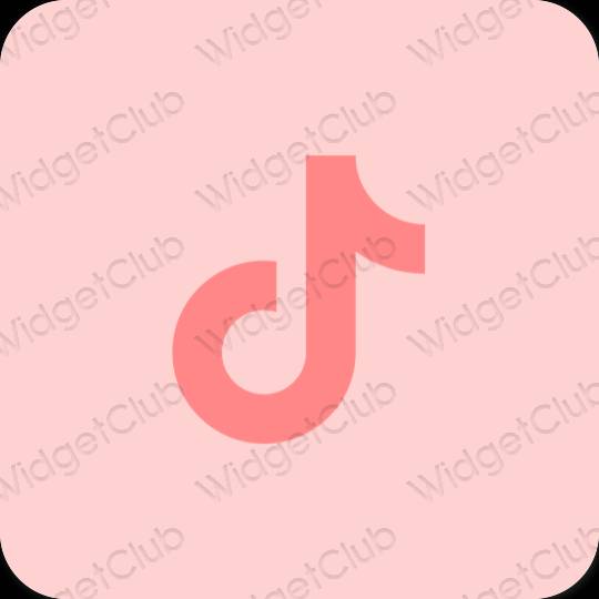 Естетичен розово TikTok икони на приложения