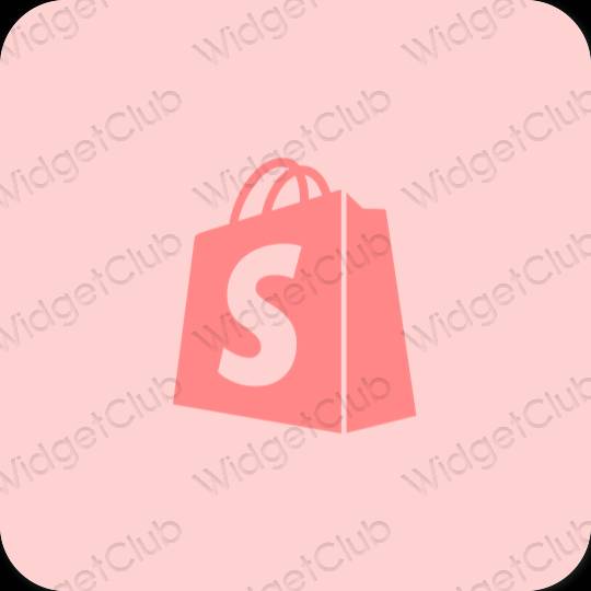 Estetinis rožinis Shopify programėlių piktogramos