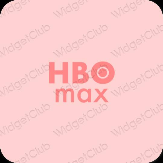 Estetik pembe HBO MAX uygulama simgeleri