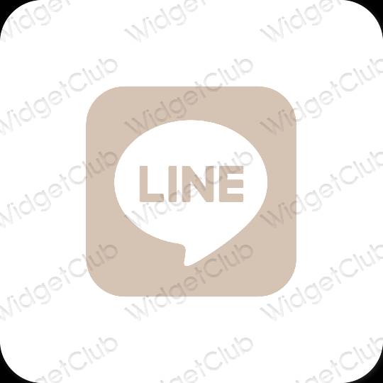 Biểu tượng ứng dụng LINE thẩm mỹ