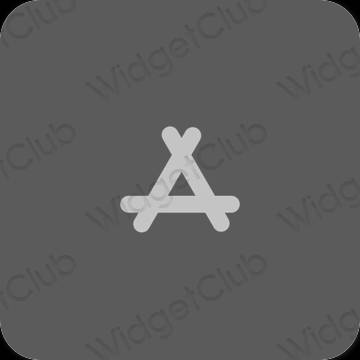 Естетичний сірий AppStore значки програм