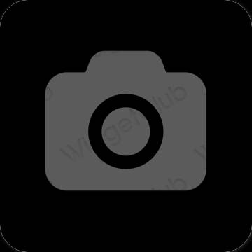 אֶסתֵטִי אפור Camera סמלי אפליקציה
