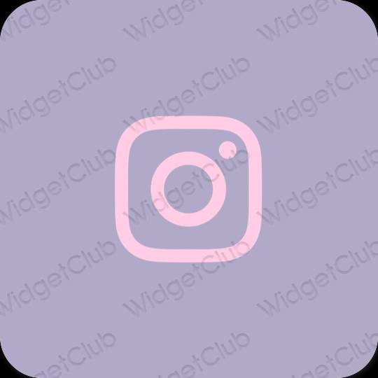Estético púrpura Instagram iconos de aplicaciones