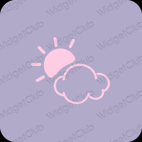 Esthétique mauve Yahoo! icônes d'application