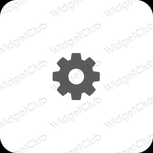 Esthetische Settings app-pictogrammen