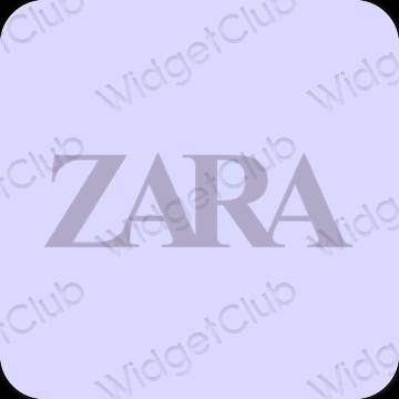 Æstetisk pastel blå ZARA app ikoner