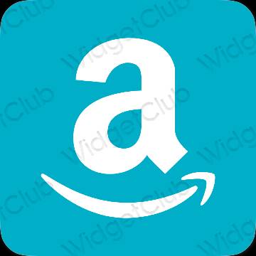 Ესთეტიური ლურჯი Amazon აპლიკაციის ხატები