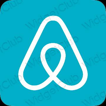 ესთეტიკური Airbnb აპლიკაციის ხატები