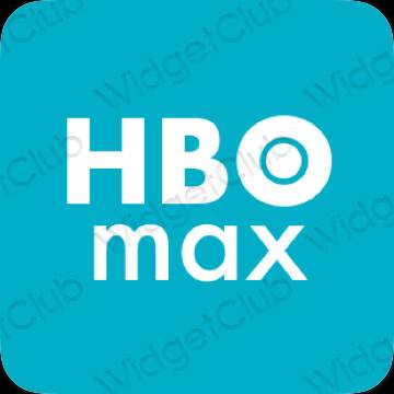 Aesthetic blue HBO MAX app icons