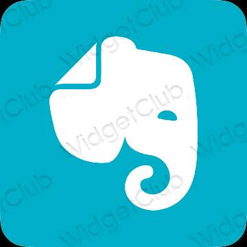 Ikon apl Evernote Estetik