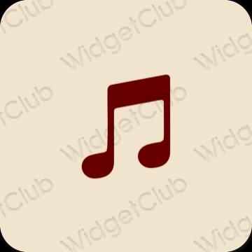 Esteetilised Apple Music rakenduste ikoonid