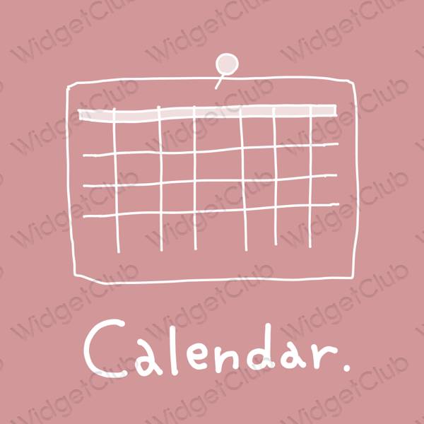 Estética Calendar iconos de aplicaciones