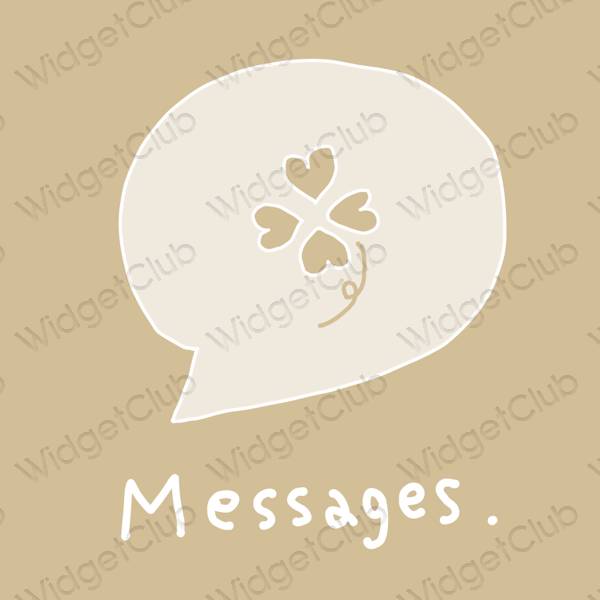 Estética Messages iconos de aplicaciones