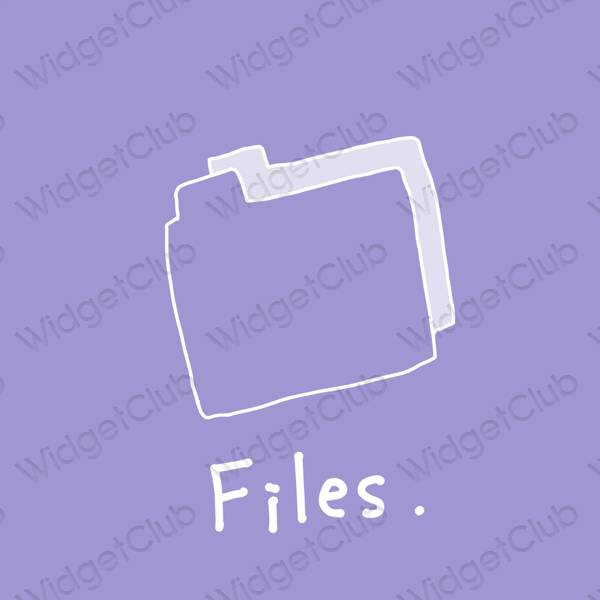 Aesthetic Files app icons