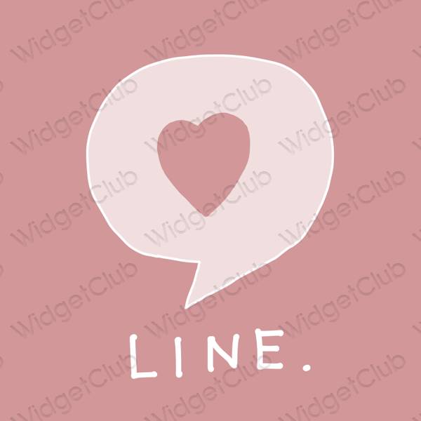 Естетске LINE иконе апликација