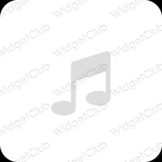 Esthetische Music app-pictogrammen