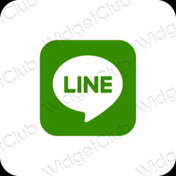 Esthetische LINE app-pictogrammen