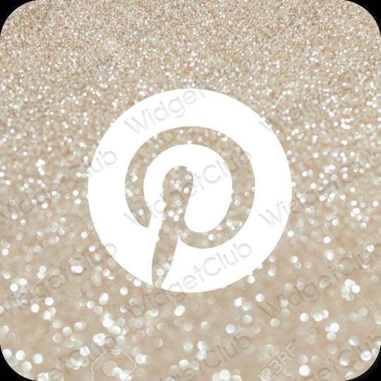 Esthetische Pinterest app-pictogrammen