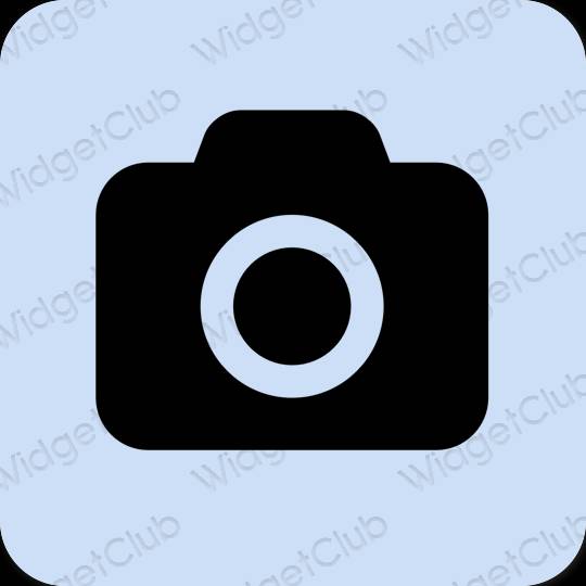 미적인 파스텔 블루 Camera 앱 아이콘