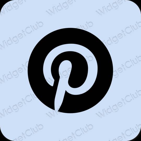 эстетический пурпурный Pinterest значки приложений