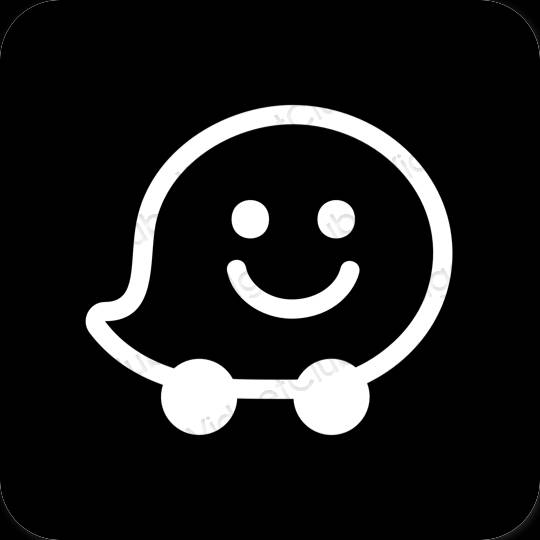Estetske Waze ikone aplikacija