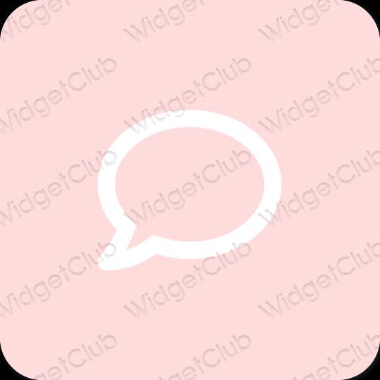 Estetické Ružová Messages ikony aplikácií
