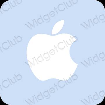 Esthétique bleu pastel AppStore icônes d'application