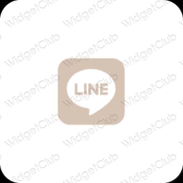 Esthetische LINE app-pictogrammen