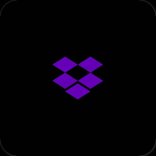 Icônes d'application Dropbox esthétiques