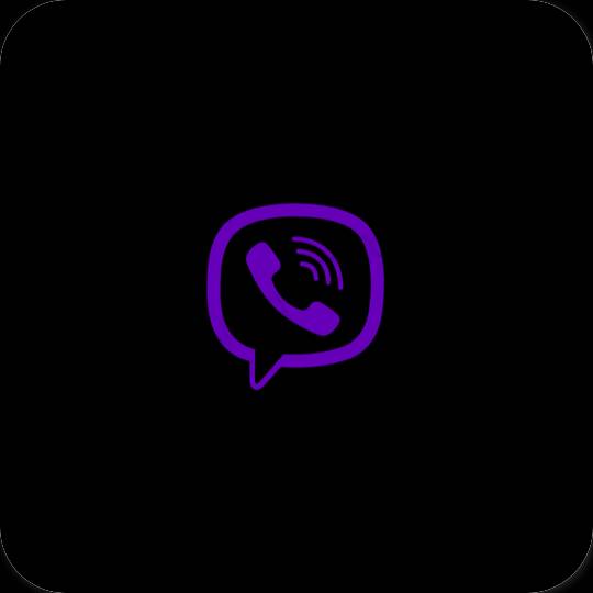 Icônes d'application Viber esthétiques