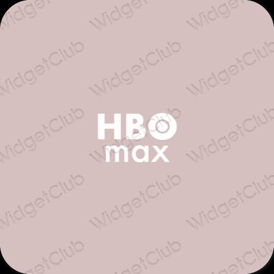 Estetisk rosa HBO MAX app ikoner
