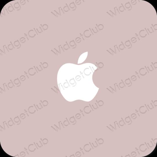Естетски пастелно розе Apple Store иконе апликација