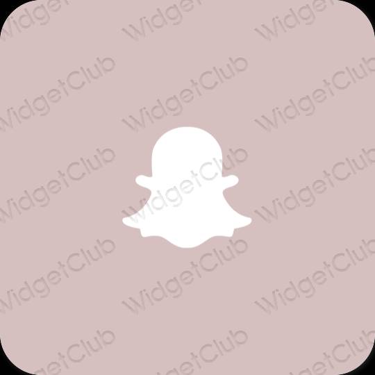 Estetik merah jambu snapchat ikon aplikasi