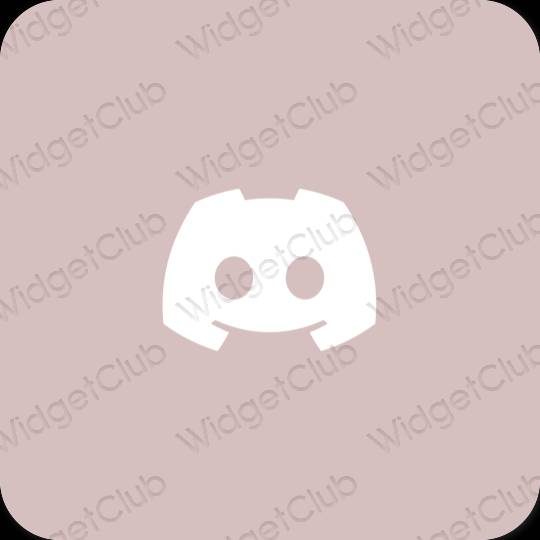 Stijlvol roze discord app-pictogrammen